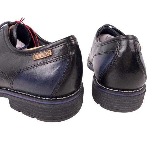 Pikolinos York Oxford Casual Shoe Men\'s 8 41 Calfskin Leather Black Blue Lace up main image 4
